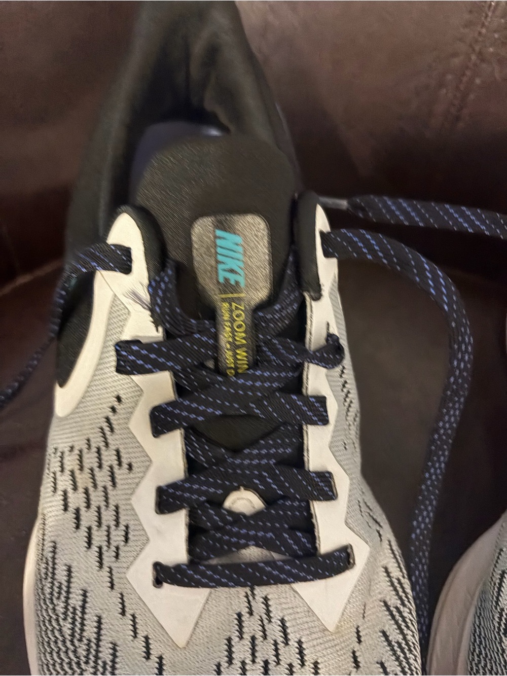Nike women’s running shoes sneakers size US 9 air zoom winflo black gray teal - Picture 3 of 11